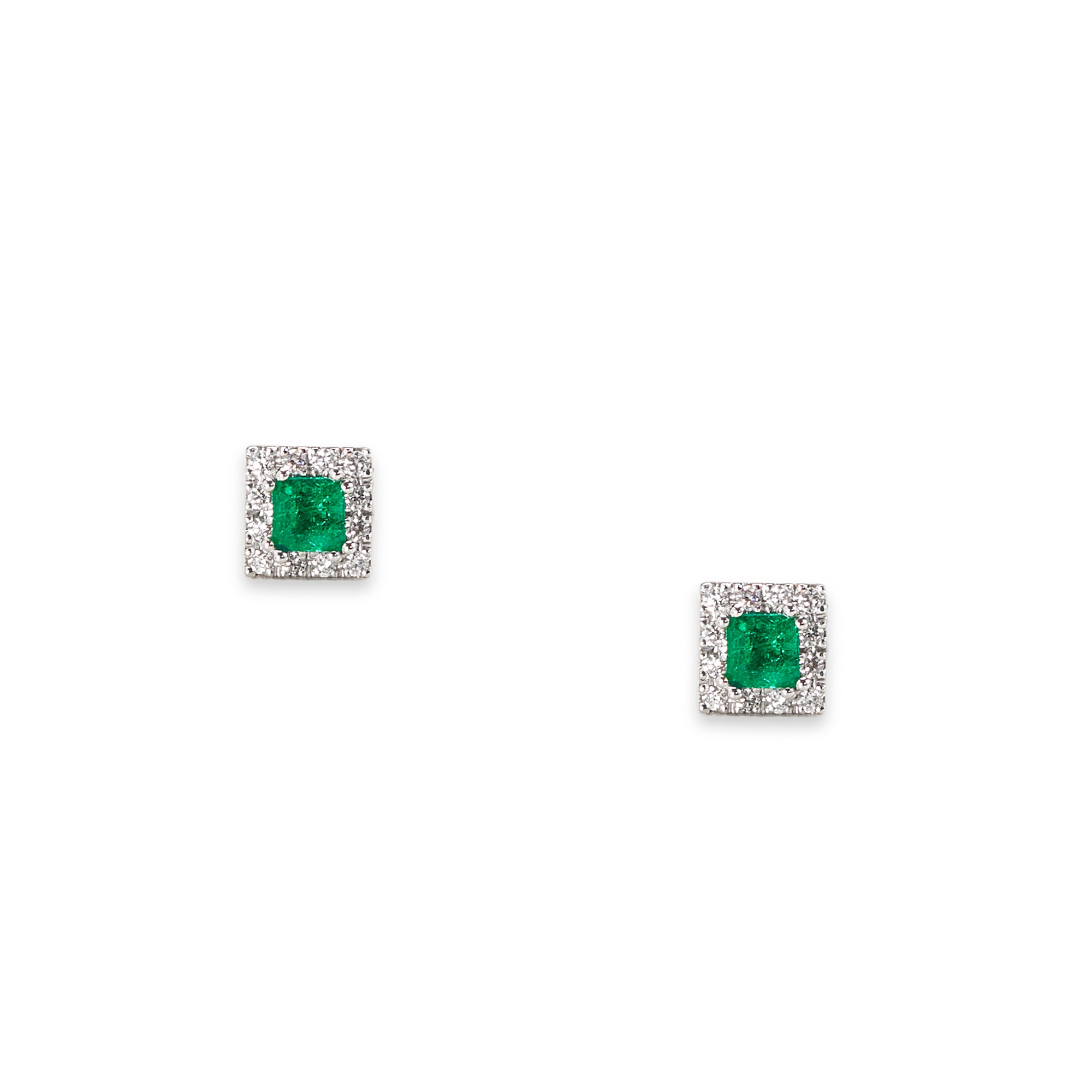 Columbia emerald earrings 0.74 ct