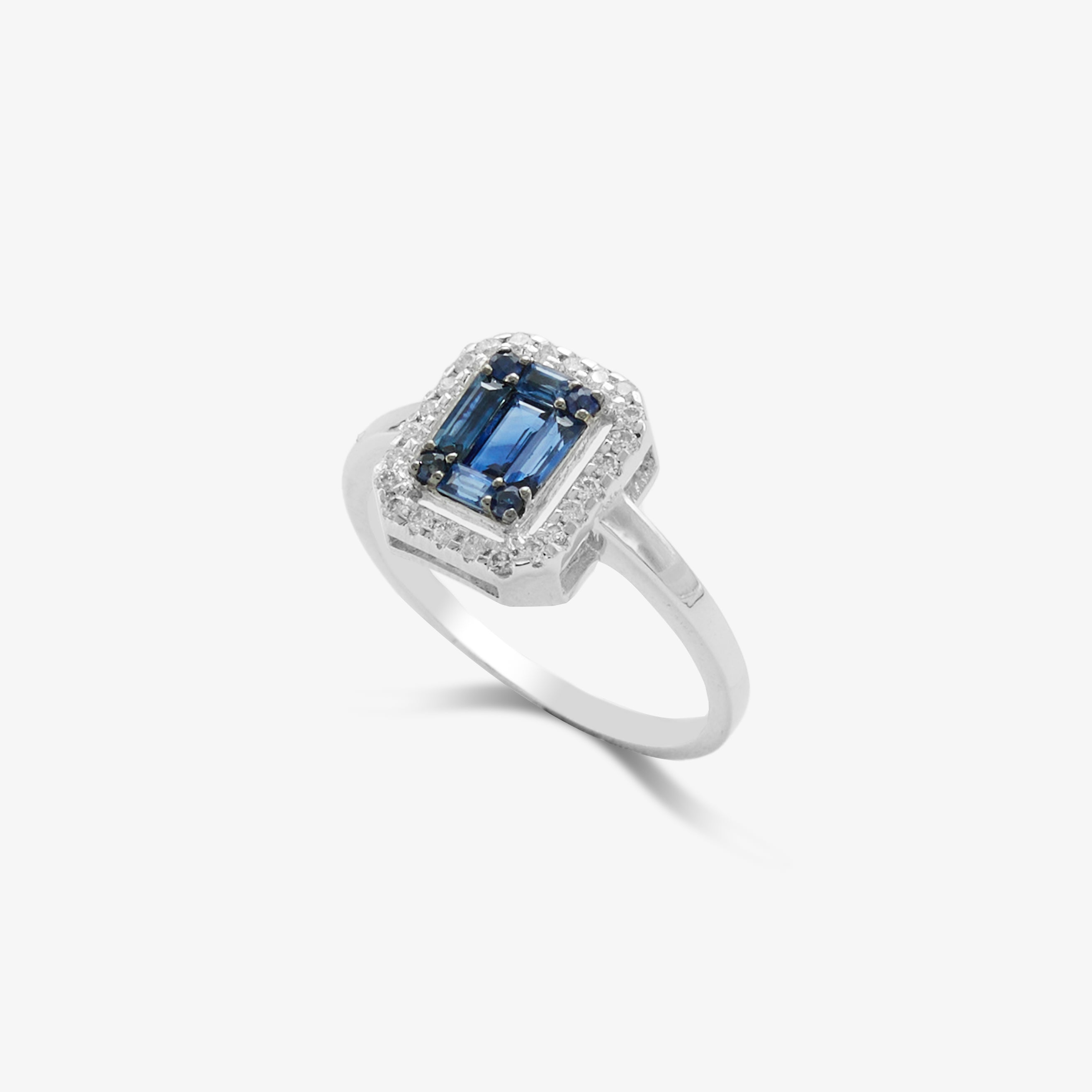 MORNA RING WITH SAPPHIRES AND DIAMONDS